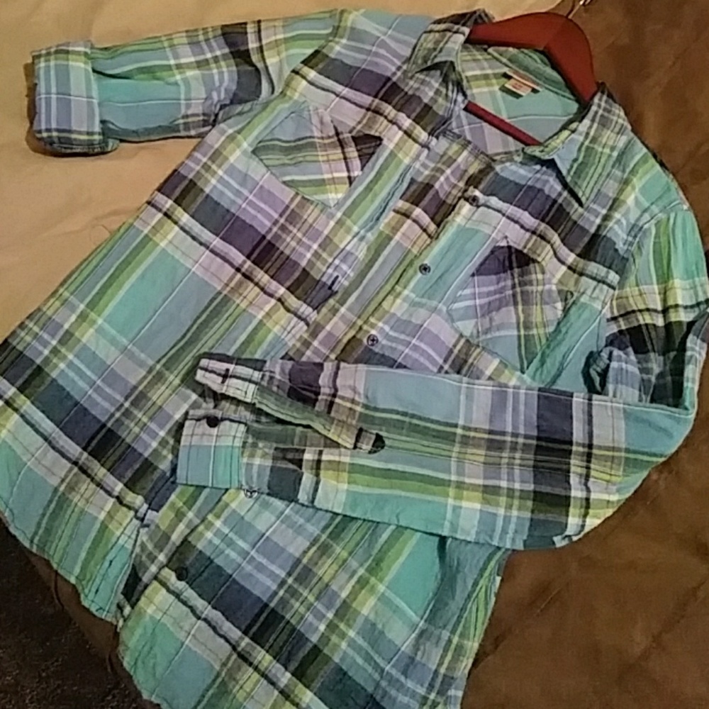 Plaid Button down